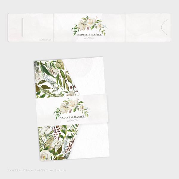 Banderole B6 für Pocketfold Karte