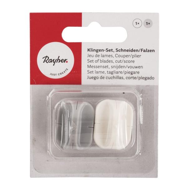 Rayher Klingen-Set, 2-teilig, Schneiden Falzen, SB-Blister 2Stück