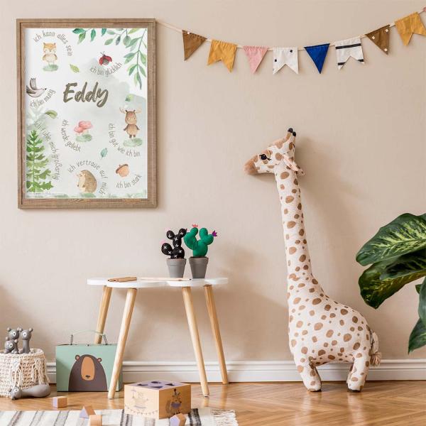 Affirmationsposter "Waldtiere" | Affirmation | Einschulung | Geschenk 1. Geburtstag | Kinderzimmerdeko
