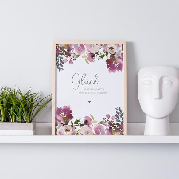 Spruchposter "Pink Bunch" | Geschenkidee | Personalisiert  | Muttertag | Wanddeko