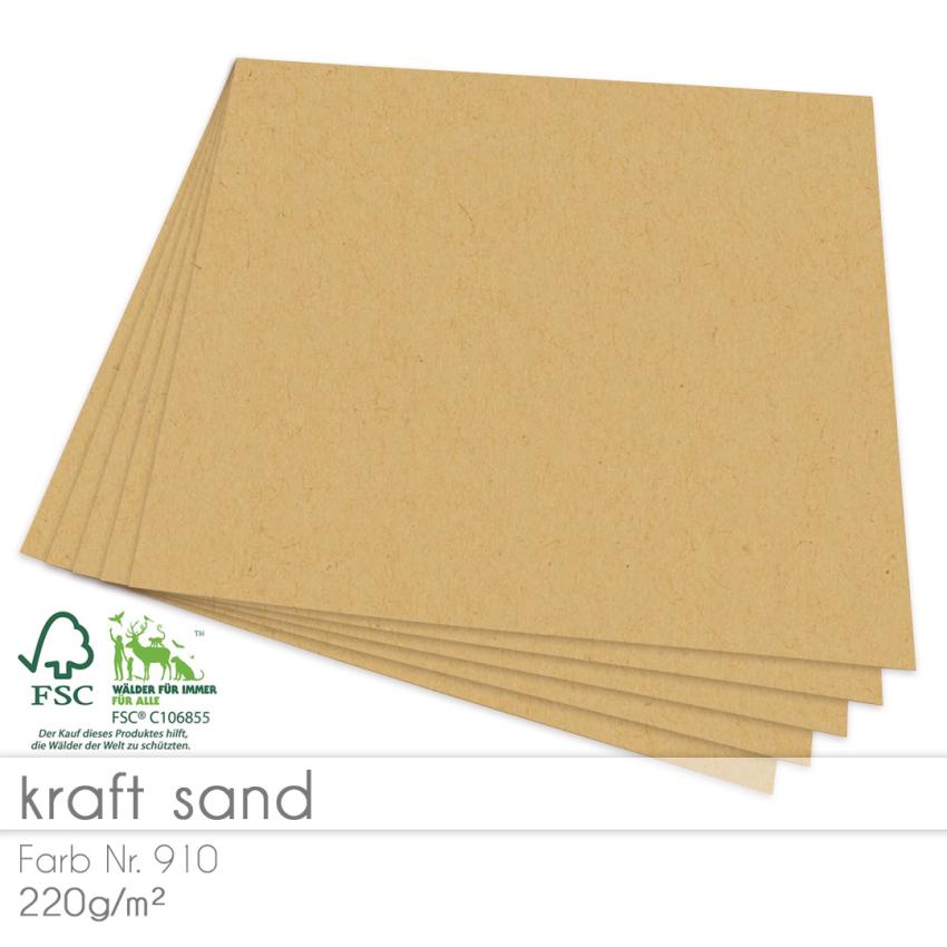 kaft sand Cardstock Bastelpapier