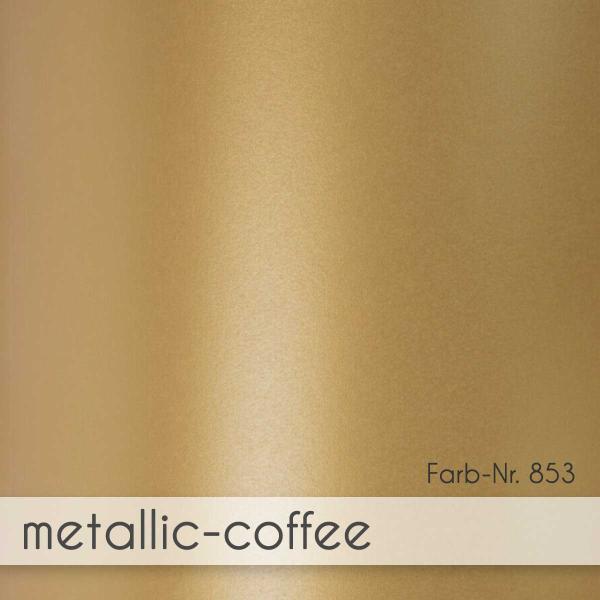 Faltkarte 15x15cm mit Briefumschlag 16x16cm in metallic coffee