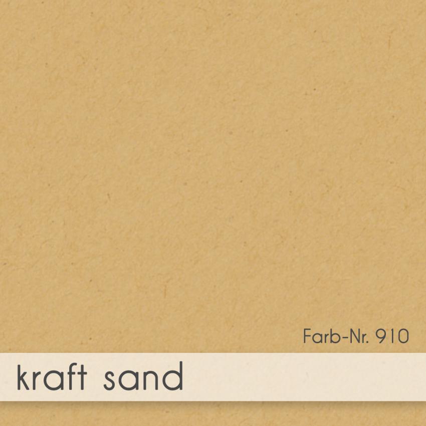 Karte - Einlegekarte DIN A6 220g/m² in kraft sand