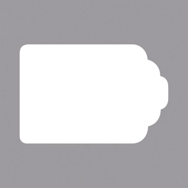Rayher Motivstanzer Tag, 2,3x1,5cm, (1), SB-Blister 1Stück 