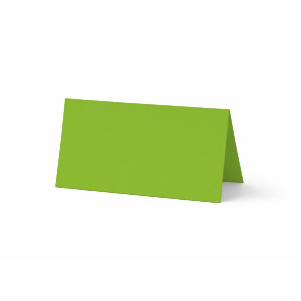 Tischkarte - Platzkarte 9 x 5 cm 240g/m² in grasgrün