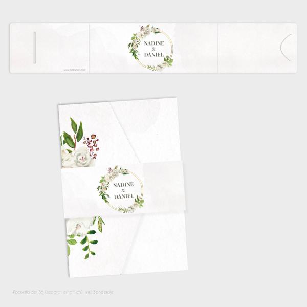 Banderole B6 für Pocketfold Karte