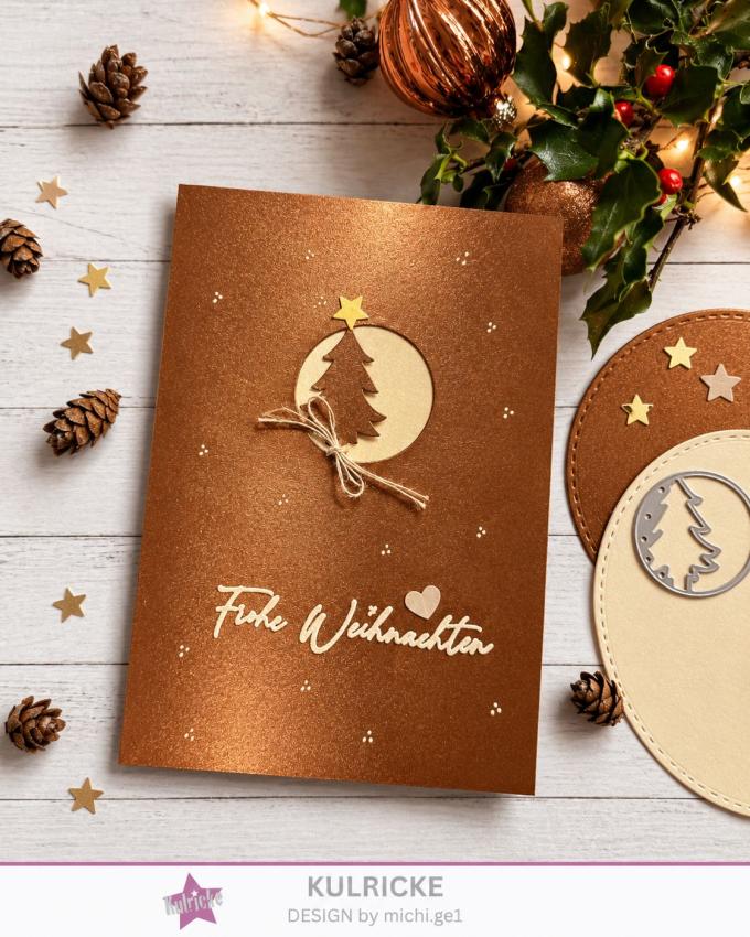 Cardstock "Metallic" - Bastelpapier 250g/m² DIN A4 in metallic-bronze- 5 Bogen