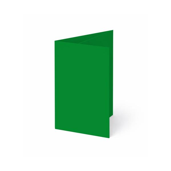 Trippelkarte - Leporello 240g/m² DIN A6 3-Fach in weihnachtsgrün