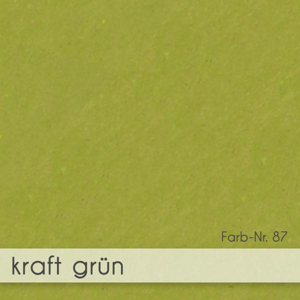 Trippelkarte - Leporello 220g/m² DIN A6 3-Fach in kraft grün