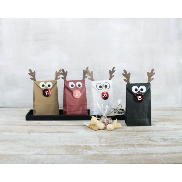 Rayher Papier-Blockbodenbeutel, schwarz, 10x24x6cm, 80g/m², SB-Btl. 25Stück 