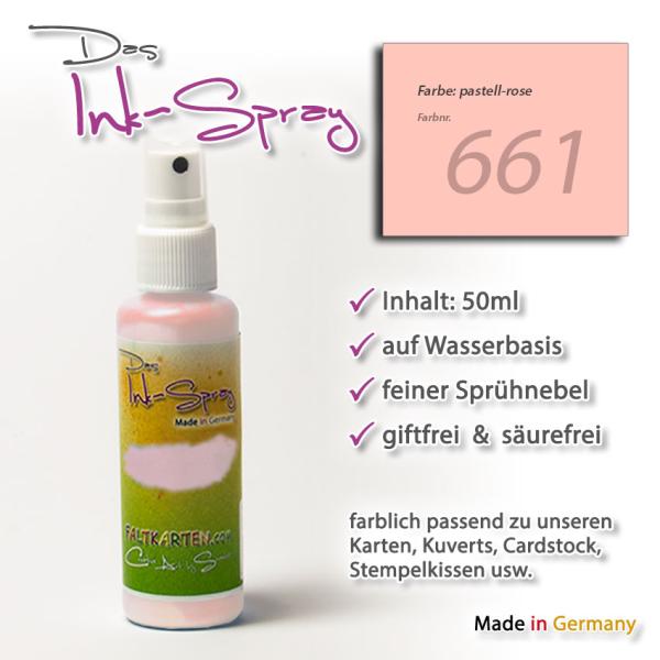 Das Ink-Spray auf Wasserbasis 50 ml in pastellrose