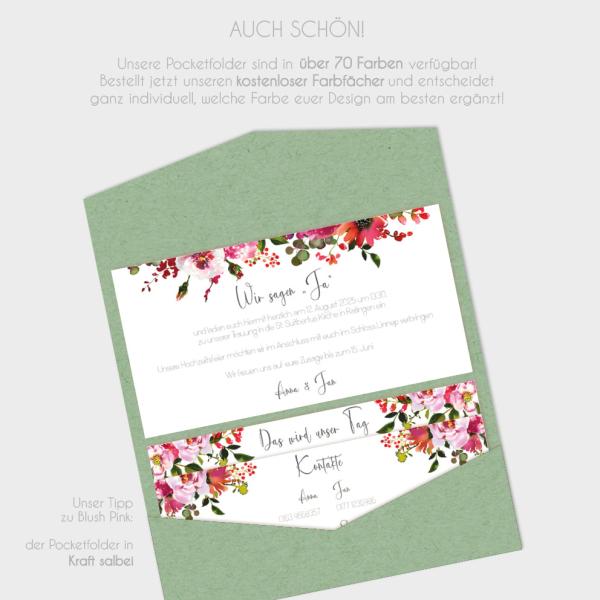 Einlegekarten-Bundle "Blush Pink" DIN Lang | 2