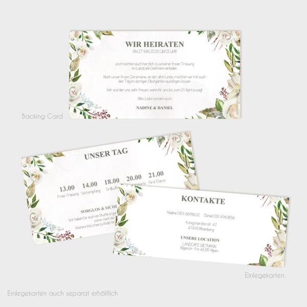 Einlegekarten-Bundle "Antique White" DIN Lang | 2