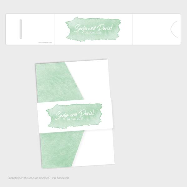 Banderole B6 für Pocketfold Karte