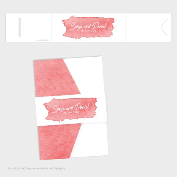 Banderole B6 für Pocketfold Karte