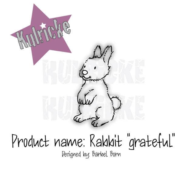 Kulricke Stempel "Rabbit Grateful" Clear Stamp