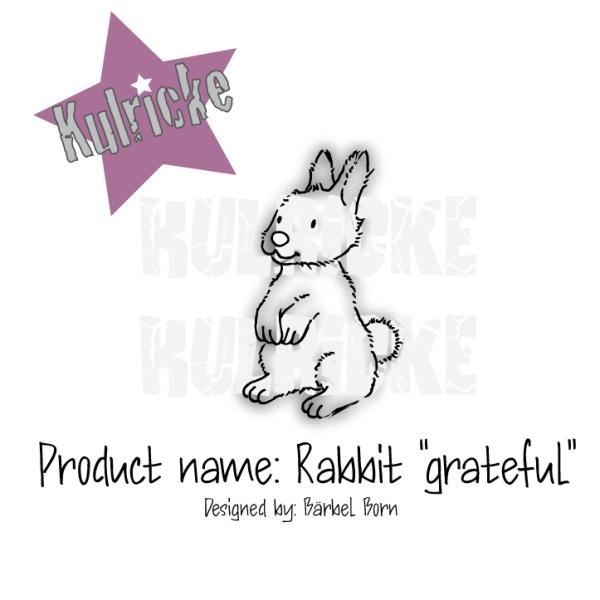 Kulricke Stempel "Rabbit Grateful" Clear Stamp