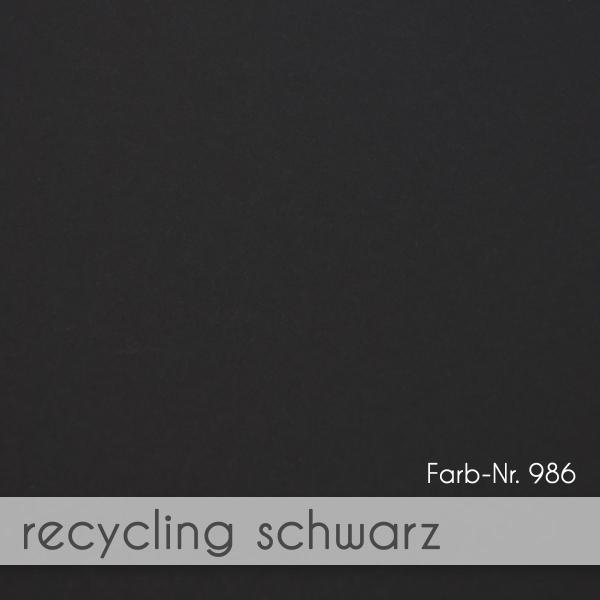 Trippelkarte - Leporello 270g/m² DIN B6 3-Fach in recycling schwarz