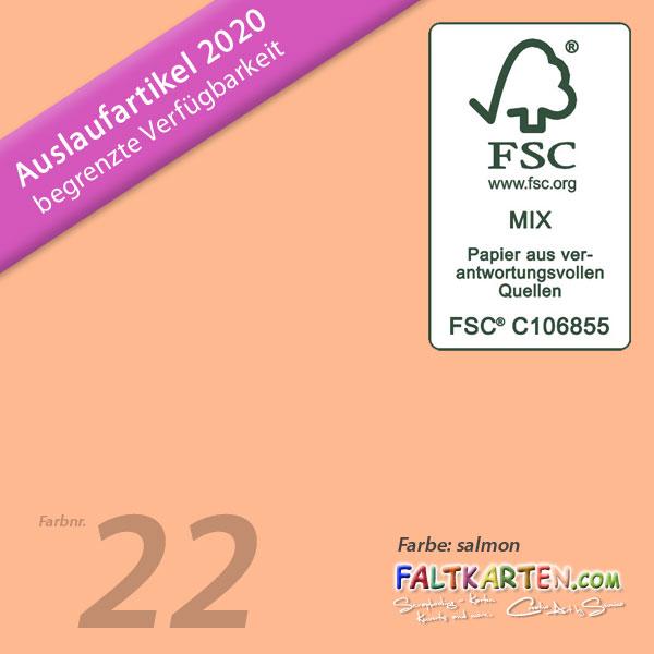 Scrapbooking-/ Bastelpapier 240g/m² DIN A3 in salmon