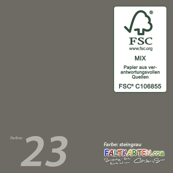 Cardstock "Premium" 12"x12"  240g/m² (30,5 x 30,5cm) in steingrau