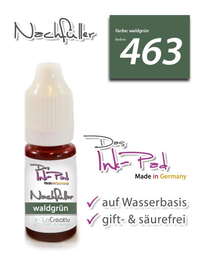 Das Ink-Pad - Nachfüller  6 x 3,5cm waldgrün