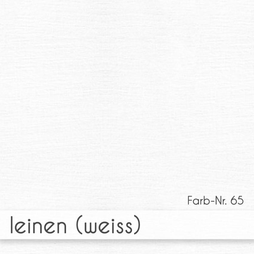 Passepartoutkarte oval 3-Fach DIN A6 in leinen (weiss)