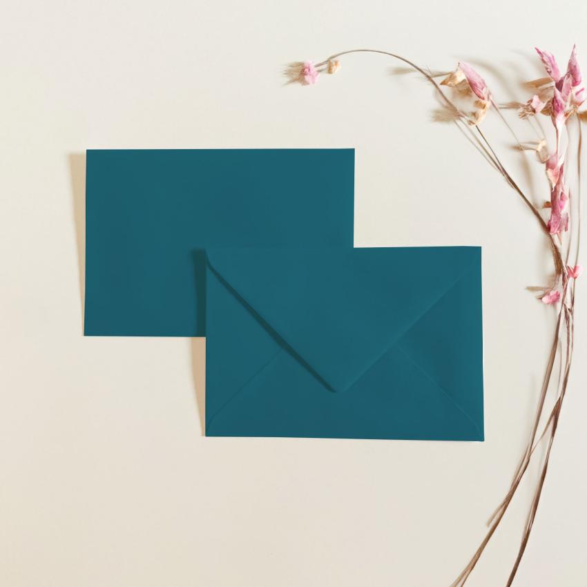 Briefumschläge - Briefhüllen in tiefseeblau, DIN B6 120g/m² oF, Nassklebung