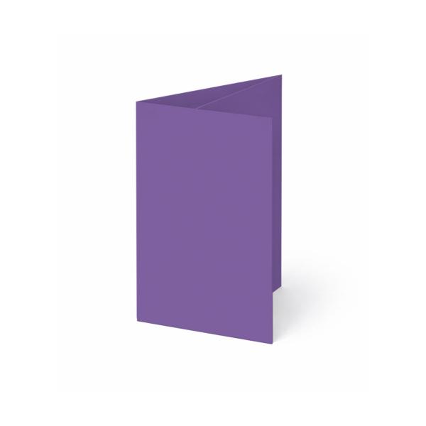Trippelkarte - Leporello 220g/m² DIN A6 3-Fach in violett
